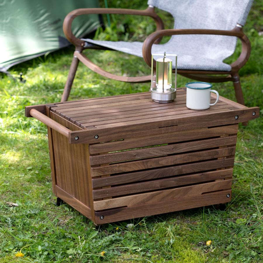 IKIKI イキキ シェルフコンテナMサイズ ウォルナット 46L 収納