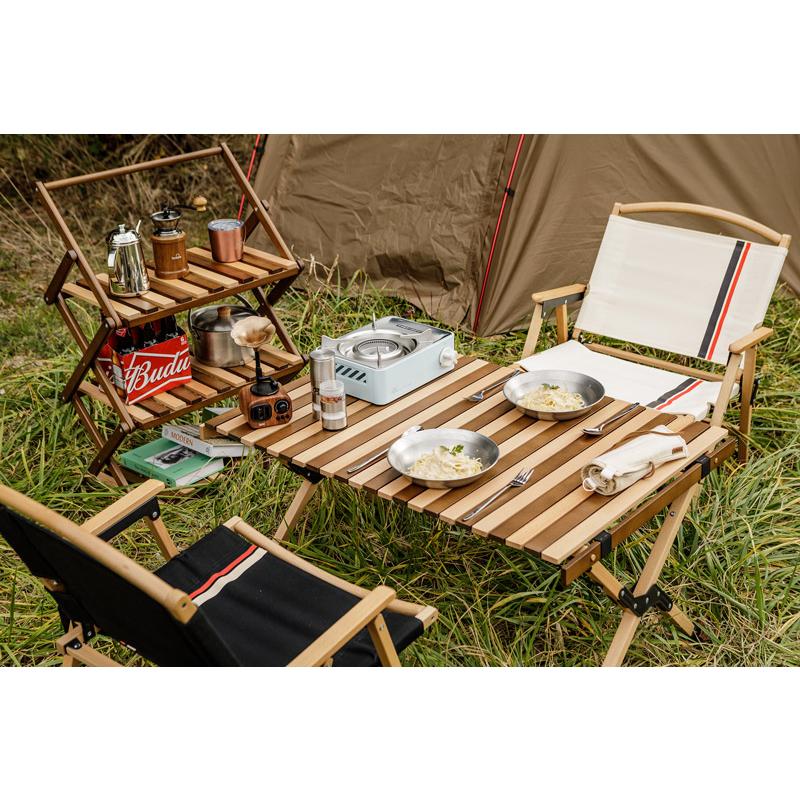 コベアテーブル 正規販売】KOVEA コベア BELLO WOOD ROLL TABLE M ベロウッド
