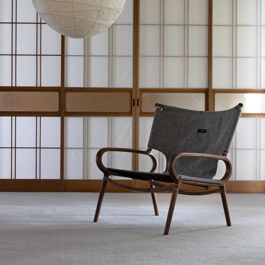 【本革仕様】ikikiグランドチェア　ウォルナット IKIKI グランドチェア ウォルナット キャンバス ブラック Grand