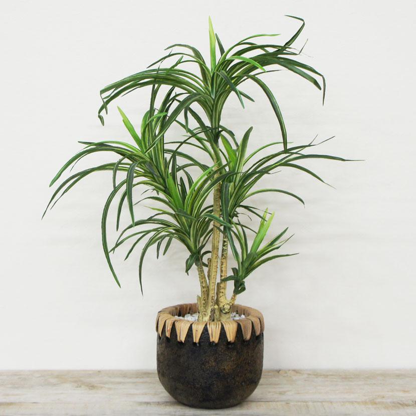 ユッカ 人工観葉植物 フェイクグリーン 鉢付き インテリアグリーン