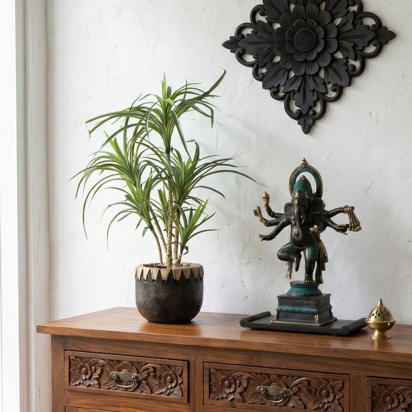 ユッカ 人工観葉植物 フェイクグリーン 鉢付き インテリアグリーン