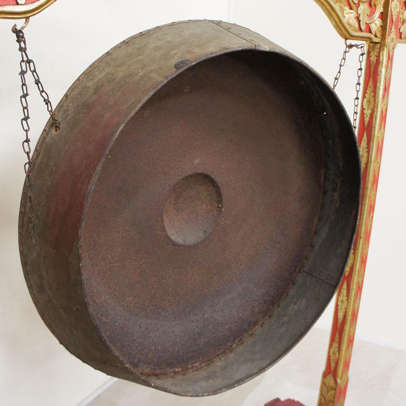 バリ島アンティークゴング 銅鑼 ドラ アジアン楽器 バリ楽器 ガムラン