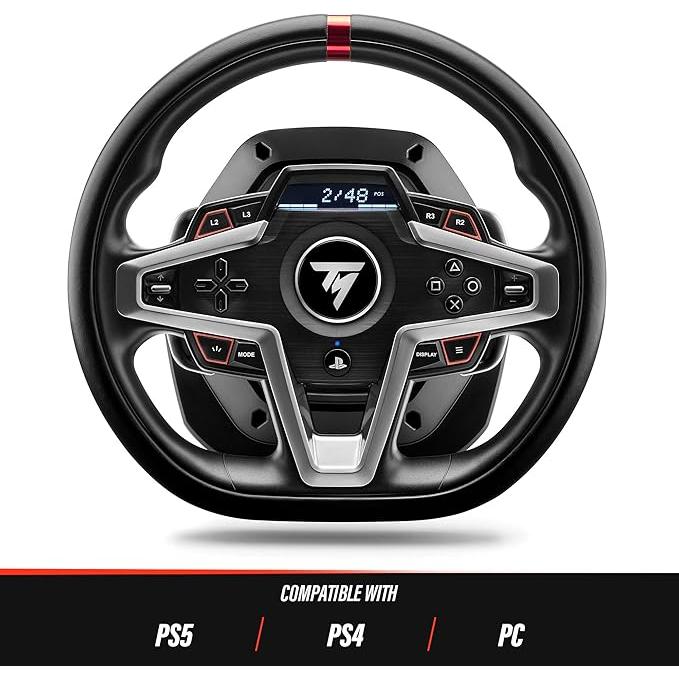 【Playstation公式ライセンス】Thrustmaster スラストマスター ハンコン T248 グランツーリスモ PS5 PS4 PC ハンドルコントローラー  ペダルセット 国内正規品 | THRUSTMASTER | 01