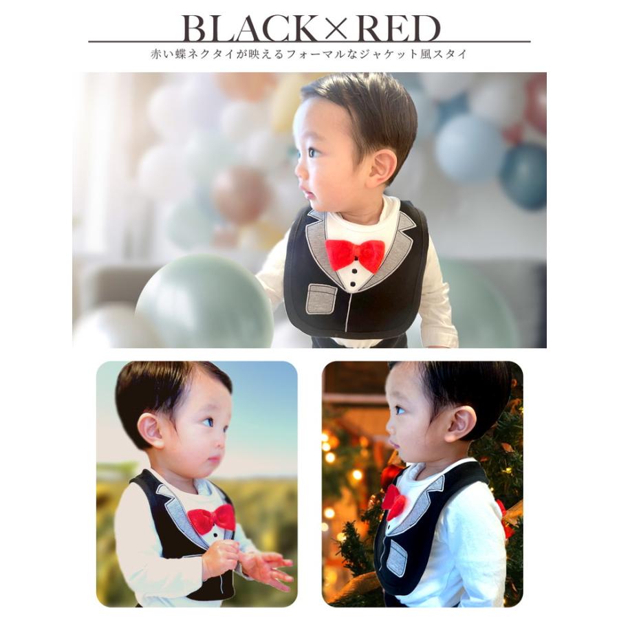 出産祝い よだれかけ セット ベビースタイ よだれカバー  赤ちゃん フォーマル風 3枚セット 送料無料 |  | 11