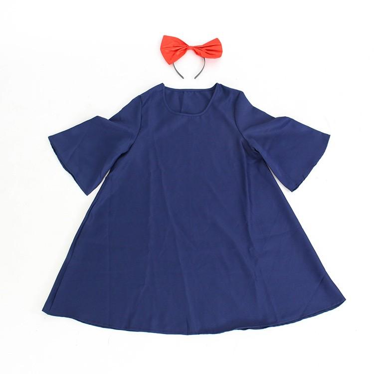 ハロウィン コスプレ 仮装 衣装 子供 レディース 魔女の宅配 コスチューム 魔女 グッズ  フリーサイズ ワンピース＋カチューシャセット |  | 01