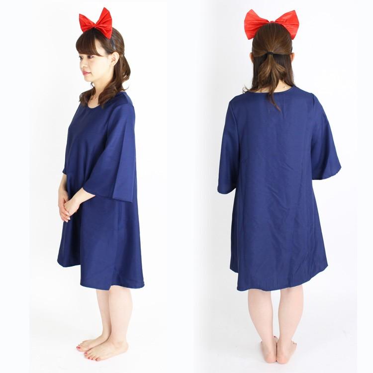 ハロウィン コスプレ 仮装 衣装 子供 レディース 魔女の宅配 コスチューム 魔女 グッズ  フリーサイズ ワンピース＋カチューシャセット |  | 04