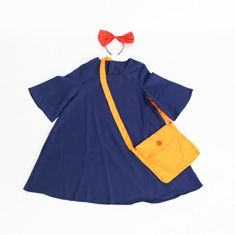 ハロウィン コスプレ 仮装 衣装 子供 レディース 魔女の宅配 コスチューム 魔女 グッズ ワンピース＋バッグ＋カチューシャ ３点セット |  | 01