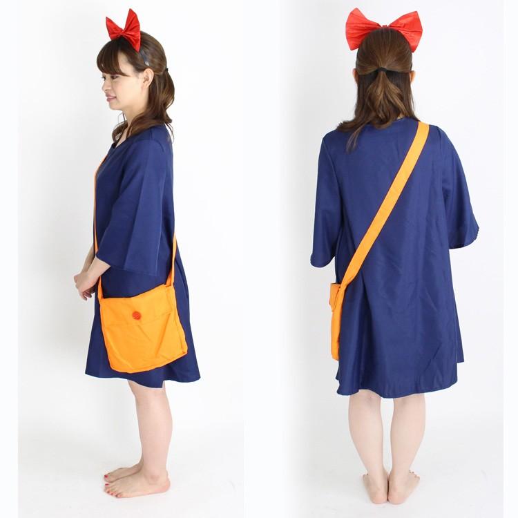 ハロウィン コスプレ 仮装 衣装 子供 レディース 魔女の宅配 コスチューム 魔女 グッズ ワンピース＋バッグ＋カチューシャ ３点セット |  | 04