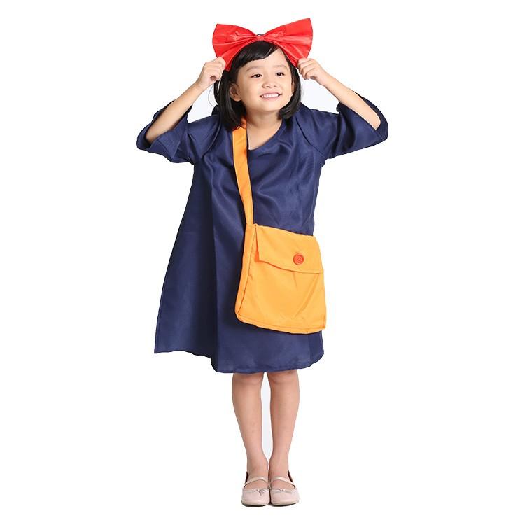 ハロウィン コスプレ 仮装 衣装 子供 レディース 魔女の宅配 コスチューム 魔女 グッズ ワンピース＋バッグ＋カチューシャ ３点セット |  | 08