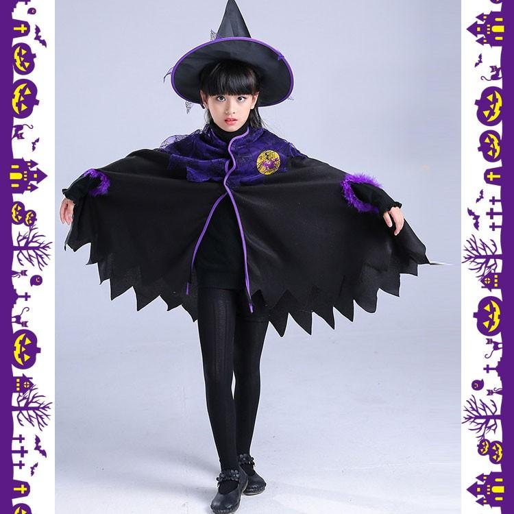 ハロウィン コスプレ 衣装 子供 女の子 魔女 コスチューム 仮装 ポンチョ マント かわいい 女の子 イベント 変身 2522 バルサ堂ヤフーショップ店 通販 Yahoo ショッピング