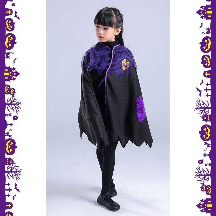 ハロウィン 仮装 子供 コスプレ 衣装 女の子 魔女 コスチューム ポンチョ マント  かわいい 女の子 イベント 変身 パーティー 誕生日 プレゼント |  | 03