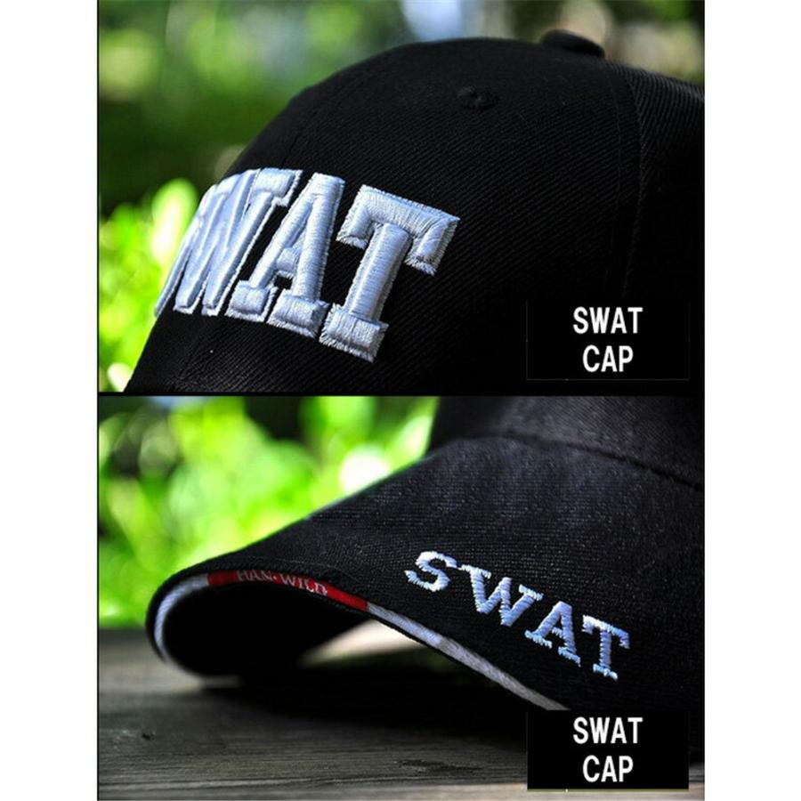 SWAT コスプレ キャップ 帽子 コス メンズ レディース 警察官 警官 ミリタリー ハロウィン 仮装 衣装 刺繍 男女兼用 送料無料 |  | 02