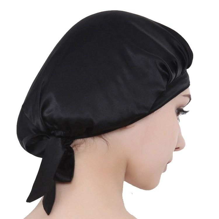 シルク ナイトキャップ ロングヘア 紐 シルク100% シルクキャップ 帽子 レディース 美髪 髪うるおい ヘアケア |  | 04