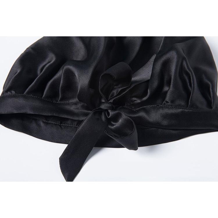 シルク ナイトキャップ ロングヘア 紐 シルク100% シルクキャップ 帽子 レディース 美髪 髪うるおい ヘアケア |  | 05