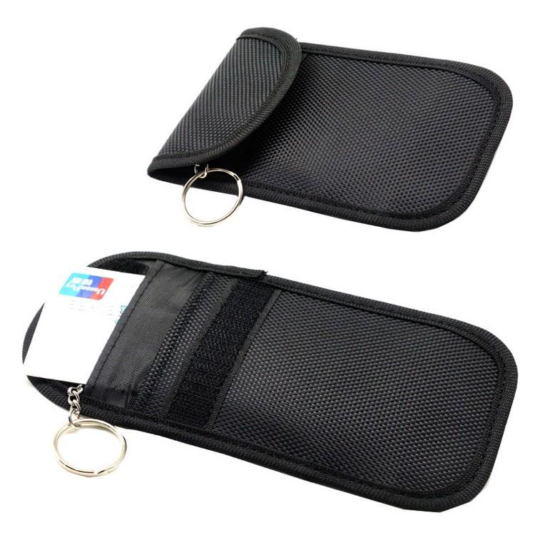 リレーアタック対策グッズ リレーアタック 対策 電波遮断ポーチ キーケース 電波 遮断 防止 ケース スマートキー 背面ベルト通し付き ブラック  2個セット |  | 04