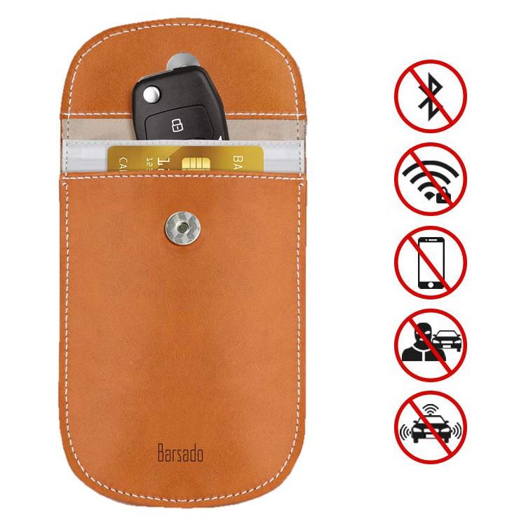 リレーアタック対策防止ケース リレーアタック防止 リレーアタック対策 電波遮断ケース ポーチ キーケース 車 盗難 ケース スマートキー 高級 本革 レザー | 