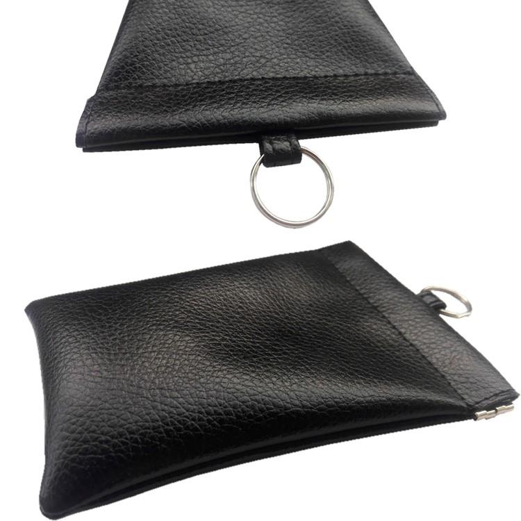 リレーアタック対策グッズ リレーアタック 対策 電波遮断ポーチ キーケース 電波 遮断 防止 車 盗難 ケース スマートキー レザー 本革 ブラック 2個セット |  | 09