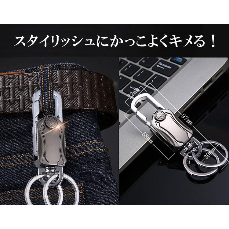 キーホルダー ダブルリング ハンドスピナー ボトルオープナー おしゃれ メンズ Wリング式 高機能 カラビナフック |  | 05