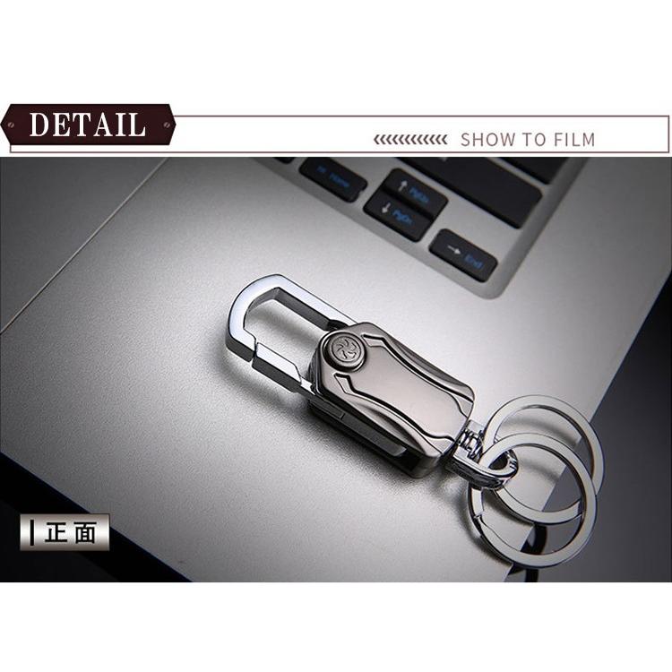 キーホルダー ダブルリング ハンドスピナー ボトルオープナー おしゃれ メンズ Wリング式 高機能 カラビナフック |  | 06