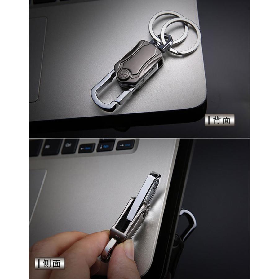 キーホルダー ダブルリング ハンドスピナー ボトルオープナー おしゃれ メンズ Wリング式 高機能 カラビナフック |  | 07