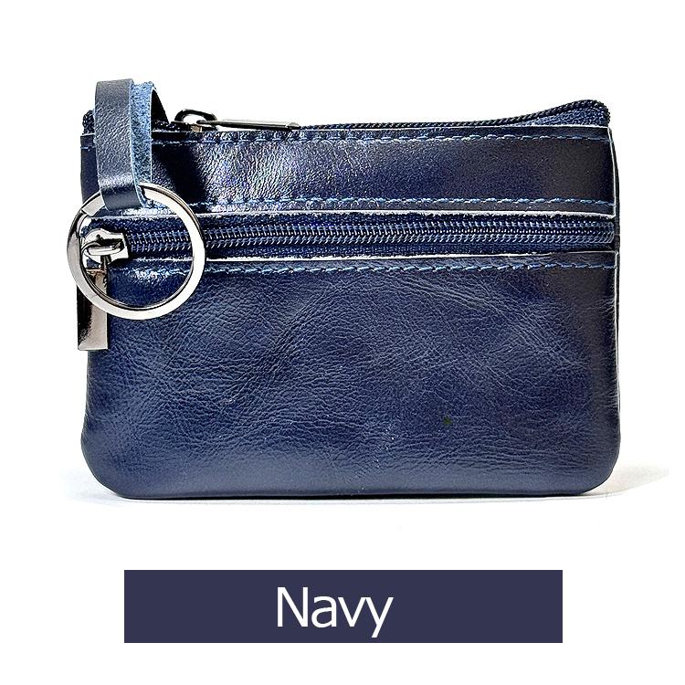 本革 コインケース 小銭入れ メンズ レディース ミニ財布 革 牛革 キーリング付き コンパクト ファスナー 小さい 薄い ストラップ |  | 16