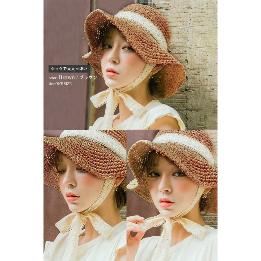 麦わら帽子 レディース UVカット 帽子 折りたたみ 日よけ 紫外線防止 紫外線対策 かわいい あごひも uv おしゃれ 日焼け防止 海 春夏 アウトドア |  | 10