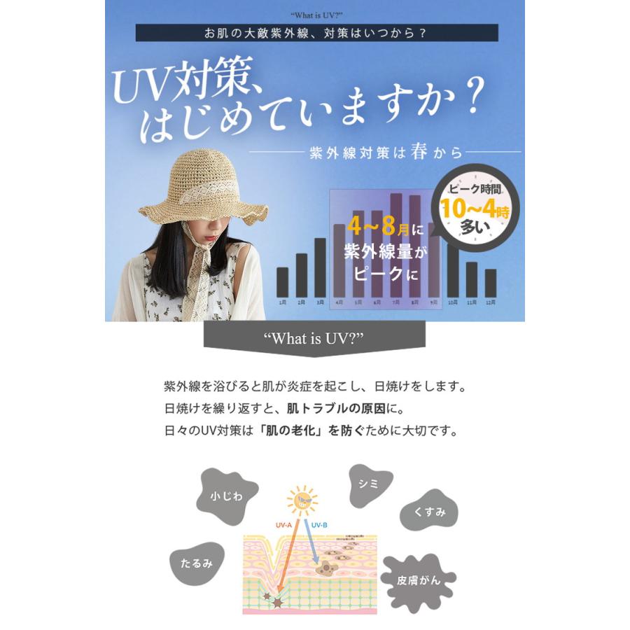 麦わら帽子 レディース UVカット 帽子 折りたたみ 日よけ 紫外線防止 紫外線対策 かわいい あごひも uv おしゃれ 日焼け防止 海 春夏 アウトドア |  | 04