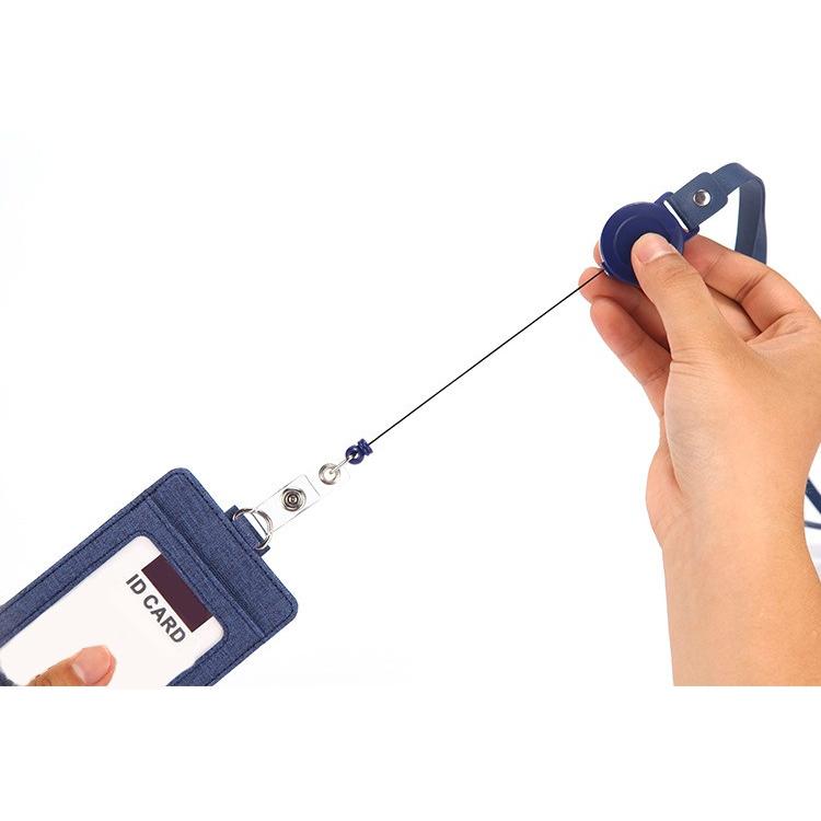 パスケース カードケース リール付き 縦型 薄型 スリム レディース メンズ コンパクト レザー 社員証 入館証 ICカード |  | 04