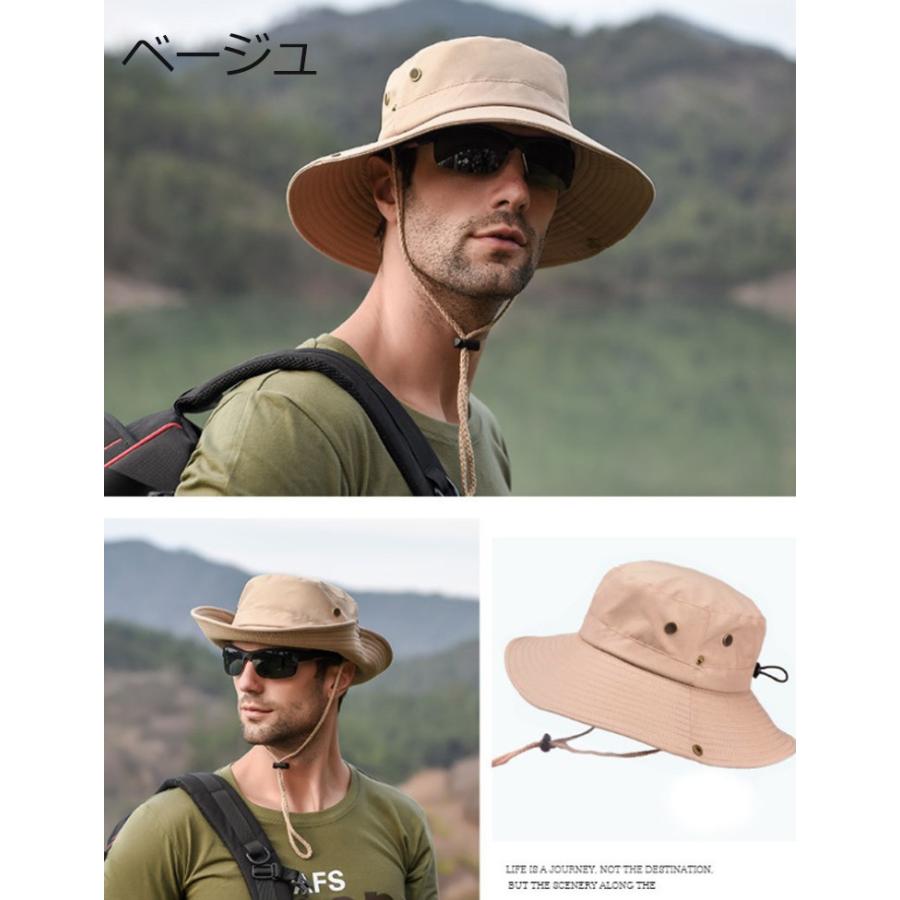 帽子 ハット メンズ UVカット 2WAY あごひも 熱中症対策グッズ  速乾 アウトドア 登山 釣り |  | 10