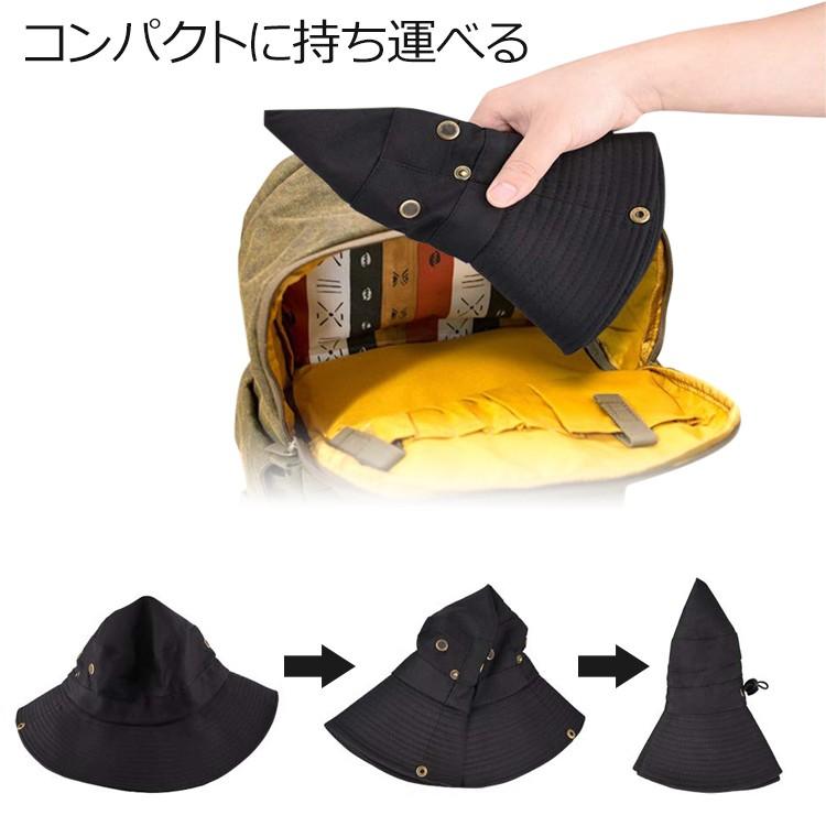 帽子 ハット メンズ UVカット 2WAY あごひも 熱中症対策グッズ  速乾 アウトドア 登山 釣り |  | 05