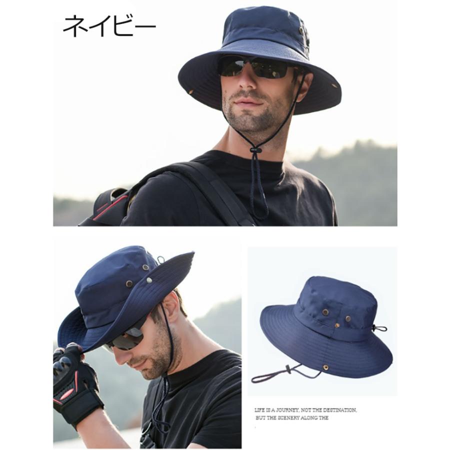 帽子 ハット メンズ UVカット 2WAY あごひも 熱中症対策グッズ  速乾 アウトドア 登山 釣り |  | 08