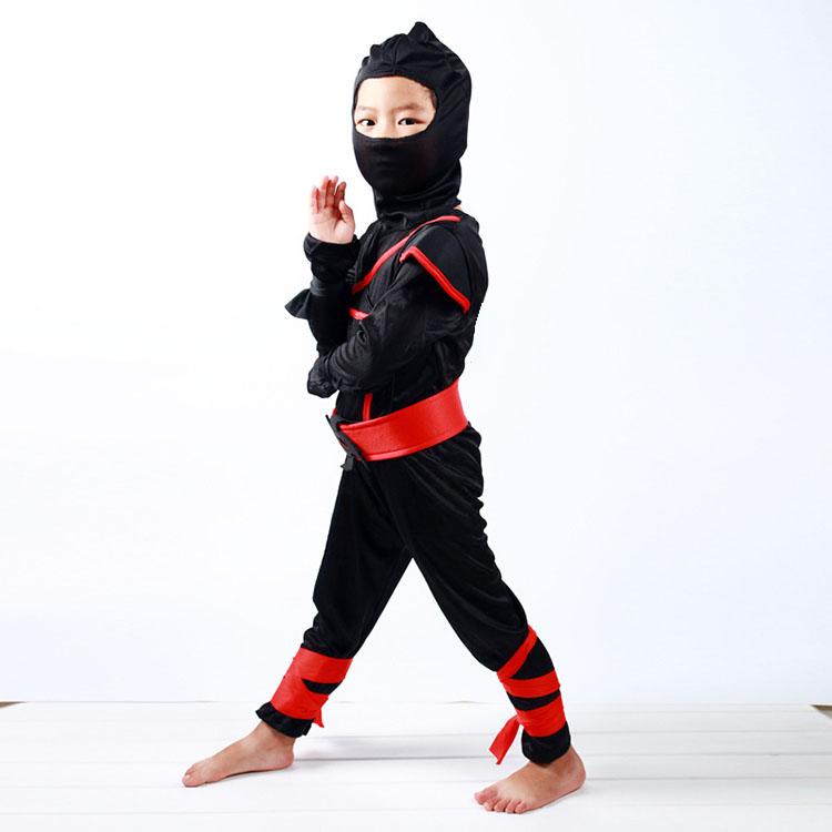 ハロウィン 仮装 子供 コスプレ 衣装 男の子 女の子 忍者 かっこいい キッズ 子供用 コスチューム 上下一体型セット 赤 サイズ 95 110 120 130 140 |  | 01