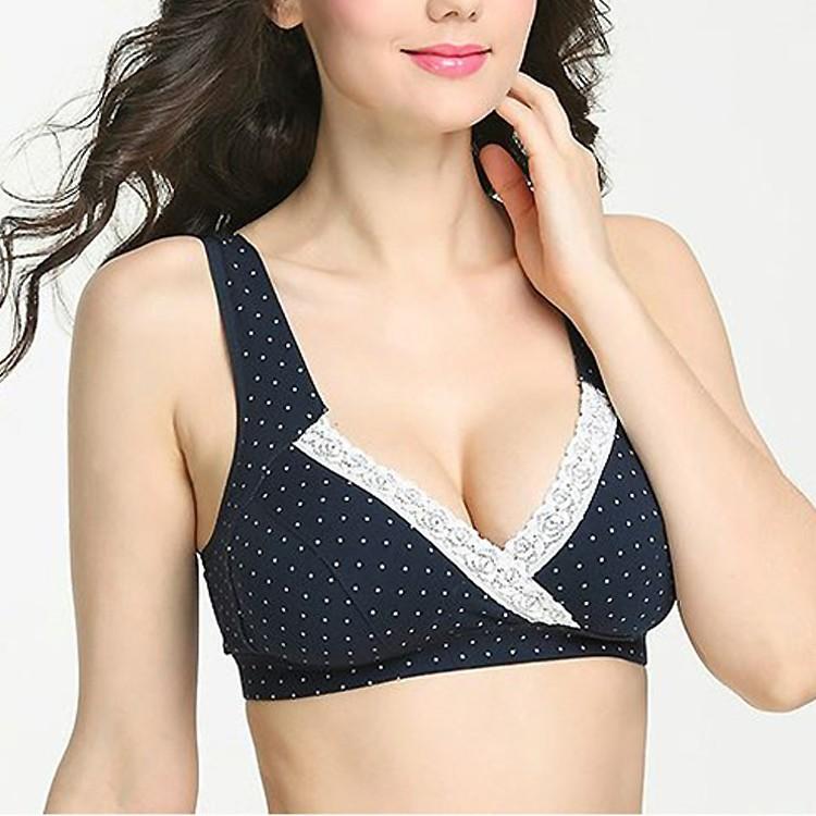 【在庫処分市】授乳ブラ 前開き ノンワイヤー 授乳期 妊娠  ノンワイヤーブラ 可愛い 垂れ パッド マタニティ 下着 ブラ ブラジャー おしゃれ 育乳 |  | 01