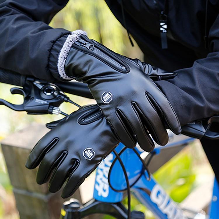 手袋 レザー メンズ 防水 防寒 グローブ タッチスクリーン対応   暖かい 男女兼用  ユニセックス レディース 柔らかい ソフト ファスナー ボア 冬物 |  | 08