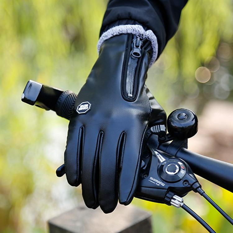 手袋 レザー メンズ 防水 防寒 グローブ タッチスクリーン対応   暖かい 男女兼用  ユニセックス レディース 柔らかい ソフト ファスナー ボア 冬物 |  | 09