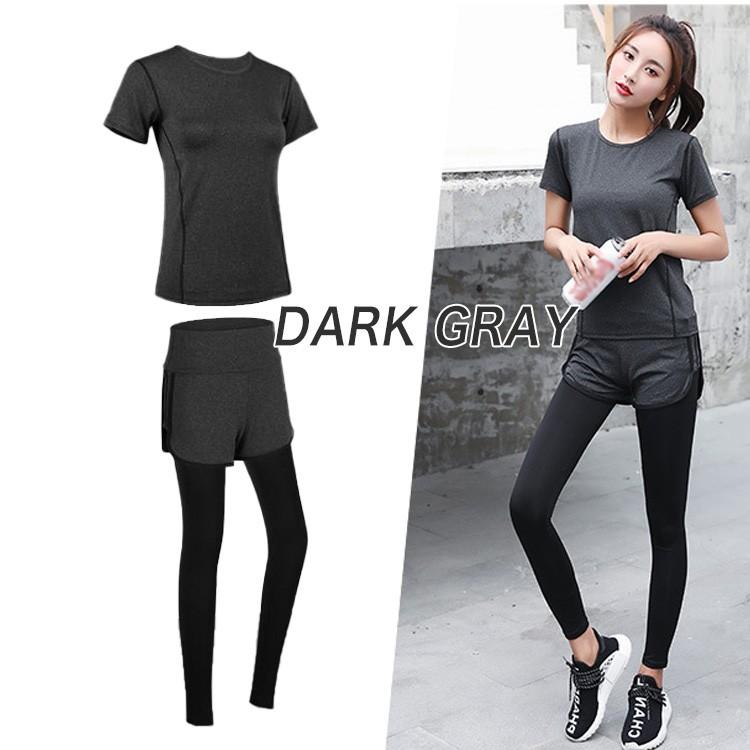 スポーツウエア レディース 上下 半袖 Tシャツ レギンスパンツ トレーニング 筋トレ ジョギング ヨガ ランニング 上下セット |  | 07