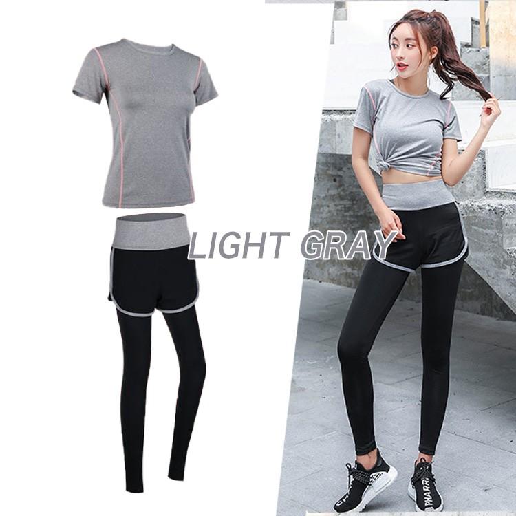 スポーツウエア レディース 上下 半袖 Tシャツ レギンスパンツ トレーニング 筋トレ ジョギング ヨガ ランニング 上下セット |  | 08