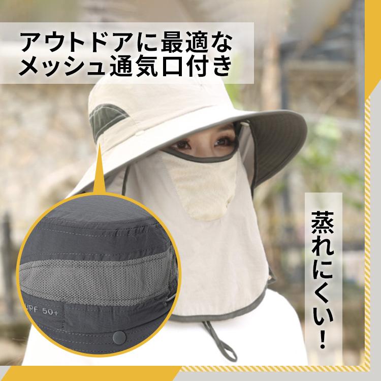 高い品質 日よけ帽子 農作業帽子 サファリハット 3way つば広 Uvカット 紫外線対策 熱中症対策 帽子 メンズ レディース 日除け サンバイザー Aynaelda Com