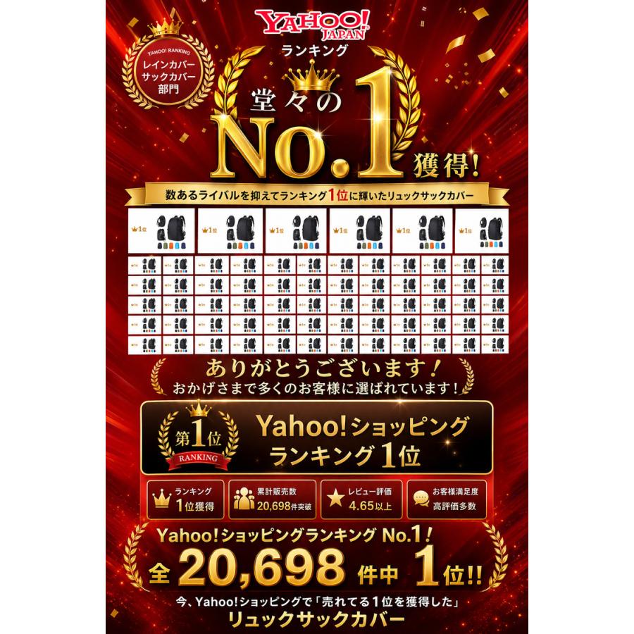 リュックカバー ＼2点目半額／ 防水 リュックサックカバー 撥水 防災 雨 レインカバー ザックカバー ランドセルカバー 登山 アウトドア 自転車 前カゴカバー |  | 01