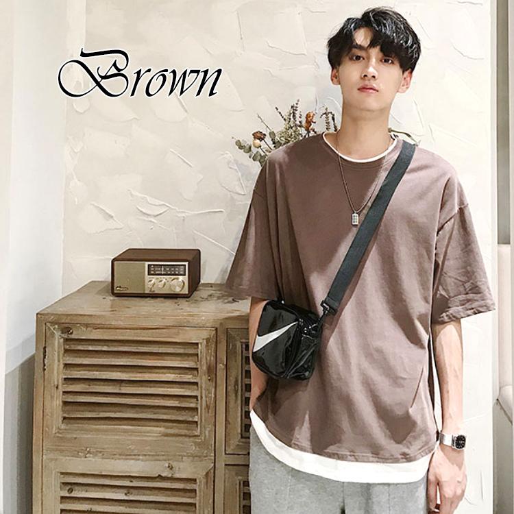 Tシャツ メンズ レイヤード 半袖 スタイル 無地 シンプル ゆったり 男女兼用 ファッション メンズファッション 半袖 おしゃれ 春 夏 トップス |  | 16