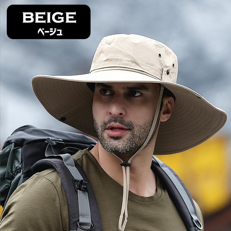 帽子 メンズ 大きいサイズ ハット つば広 サファリハット 大きい ビックサイズ UVカット アウトドア ブラック グレー ネイビー グリーン ベージュ ブラウン |  | 14