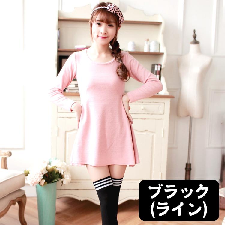 ニーハイソックス ニーハイ ソックス レディース 靴下 無地 ライン入り 55cm 春 夏 秋 冬 シンプル 可愛い 紫外線対策 コスプレ ブラック ホワイト 黒 白 |  | 12