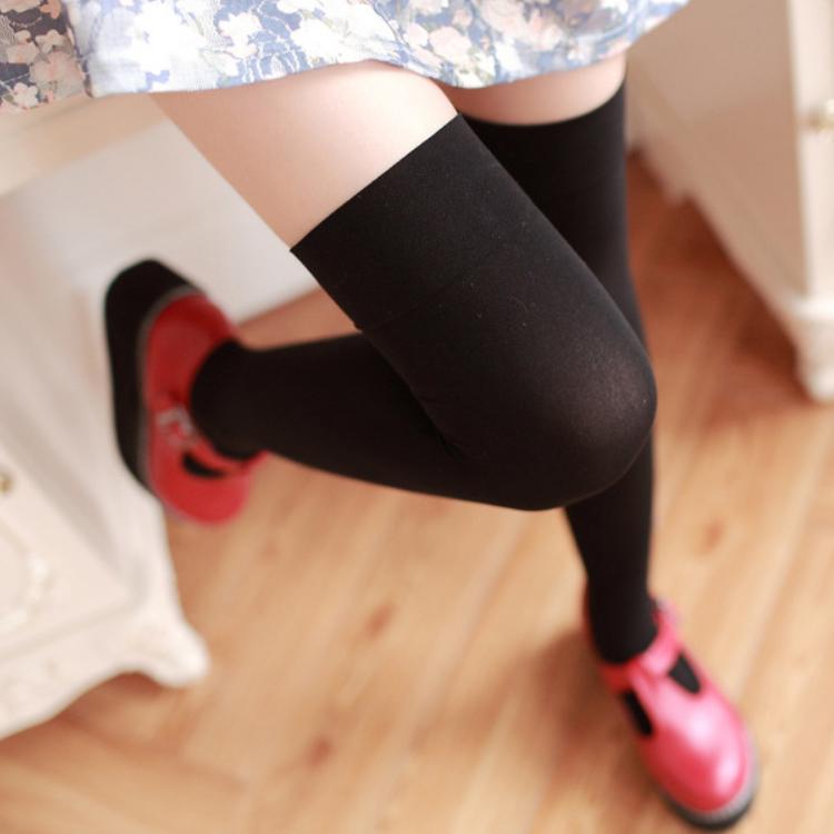 ニーハイソックス ニーハイ ソックス レディース 靴下 無地 ライン入り 55cm 春 夏 秋 冬 シンプル 可愛い 紫外線対策 コスプレ ブラック ホワイト 黒 白 |  | 08