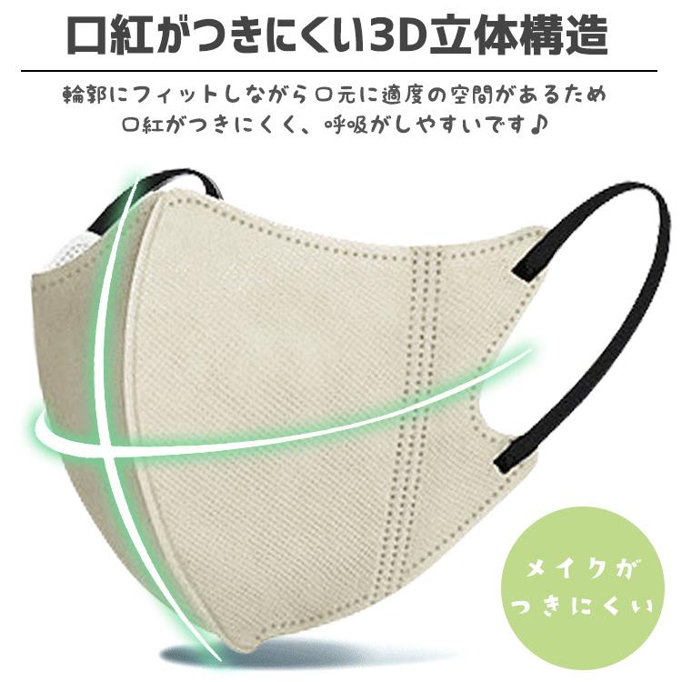 不織布マスク 立体マスク 血色マスク 10枚 不織布 立体 マスク 3Dマスク 小顔効果 カラーマスク メンズ レディース 使い捨てマスク【10枚入り】｜barsado2｜05