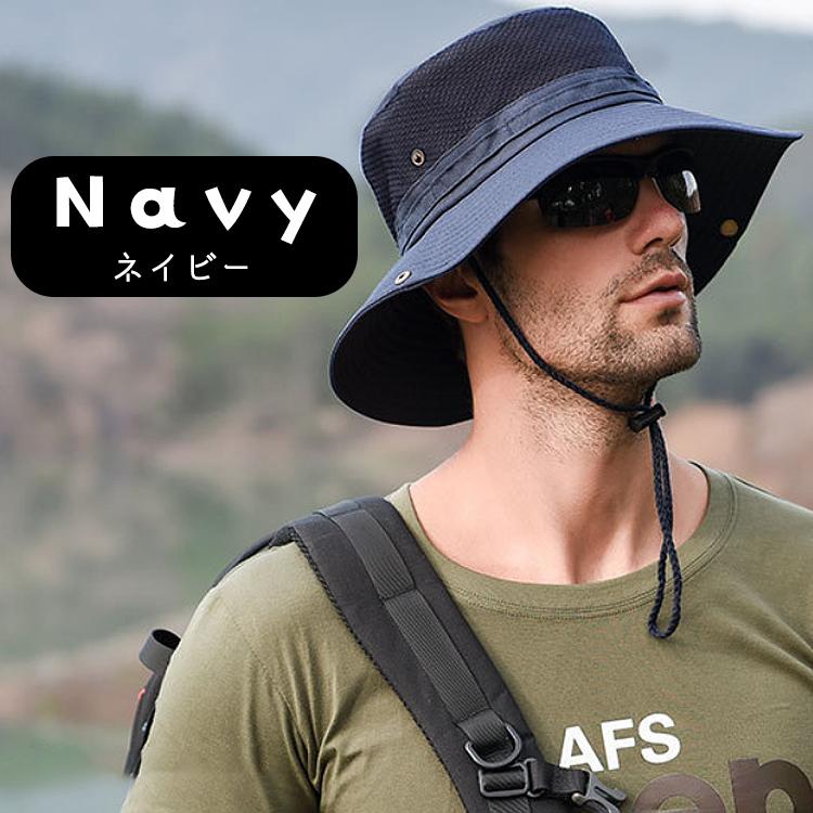 サファリハット バケットハット 帽子 メンズ 夏用 ハット メッシュ