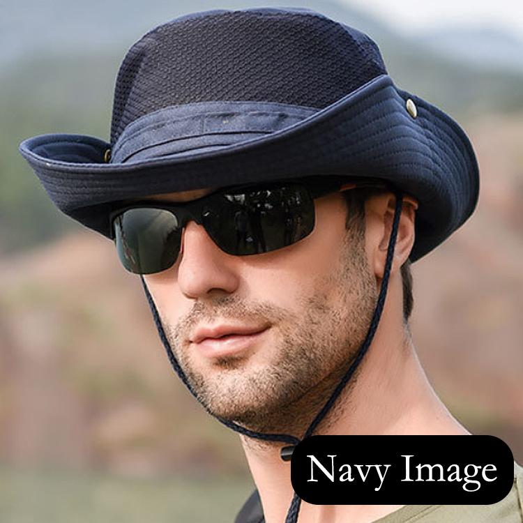 サファリハット バケットハット 帽子 メンズ 夏用 ハット メッシュ メッシュハット つば広 あご紐 日よけ 日除け 釣り ゴルフ 農作業 キャンプ 登山 シンプル |  | 13