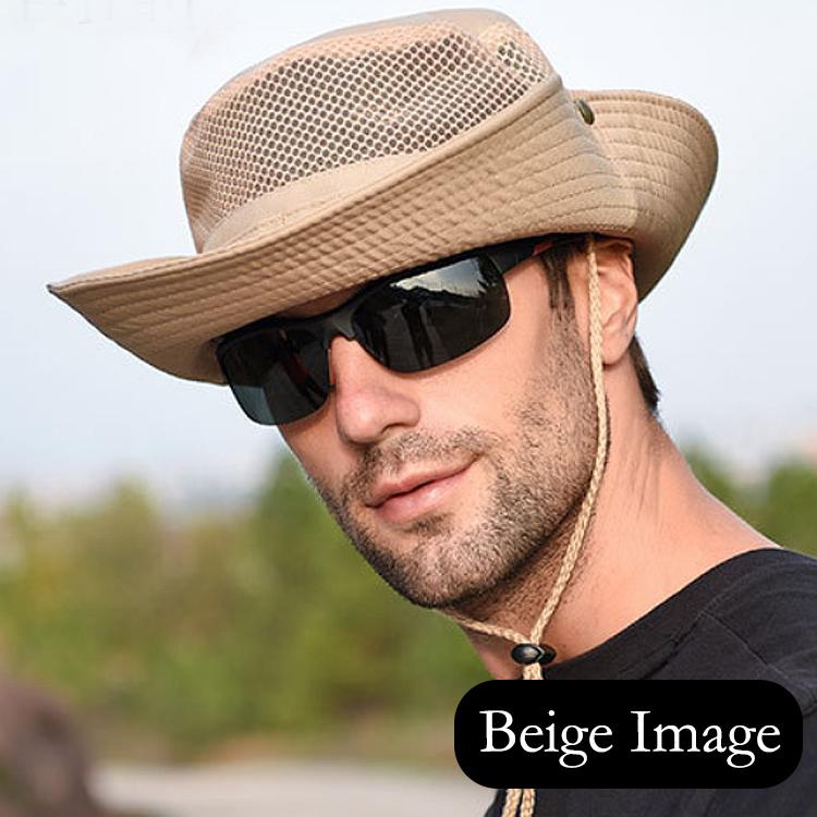 サファリハット バケットハット 帽子 メンズ 夏用 ハット メッシュ メッシュハット つば広 あご紐 日よけ 日除け 釣り ゴルフ 農作業 キャンプ 登山 シンプル |  | 15