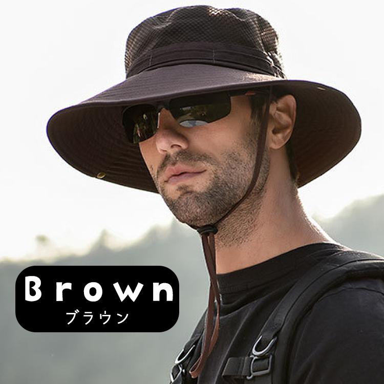 サファリハット バケットハット 帽子 メンズ 夏用 ハット メッシュ