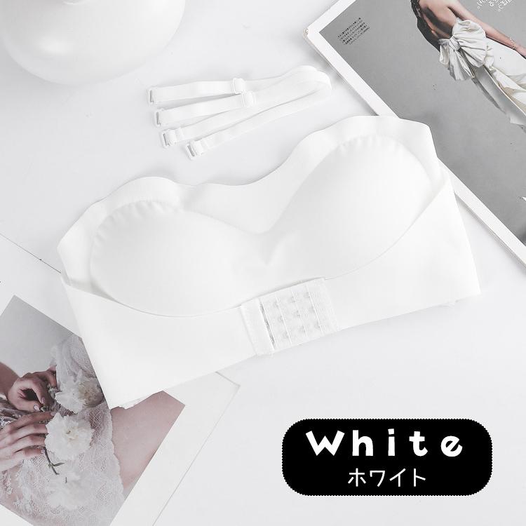 ストラップレスブラ 盛れる 落ちない 肩紐なし チューブトップ ストラップレス ブラ ずれない ブラジャー 結婚式 ノンワイヤー シームレス フロントホック |  | 18