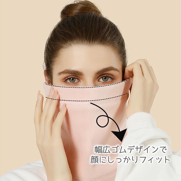 ネックウォーマー レディース メンズ マフラー スヌード フェイスマスク ネック ウォーマー 女性用 フリース おしゃれ ロゴ 雪結晶 シンプル 防寒 防風 |  | 07